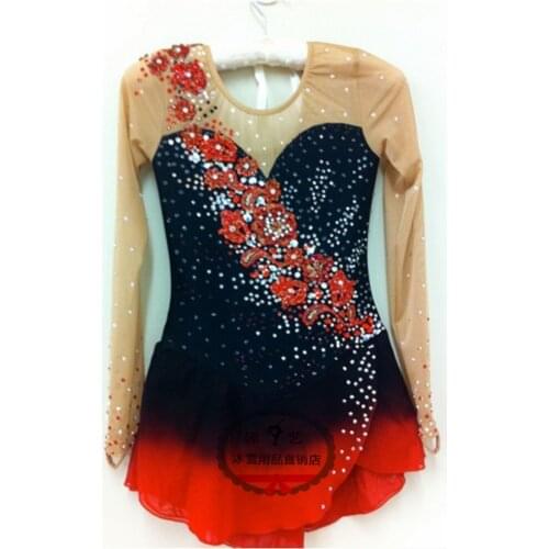 Girls Custom Figure Skating Dresses Graceful New Brand Ice Skating Dresses For Competition DR4123