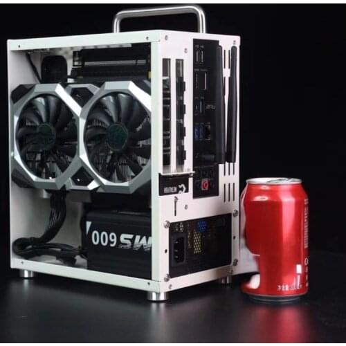 Computer Popular Host Mini Desktop Host Mini Game Host Put into Schoolbag Portable Small Chassis Configuration Dust Shield