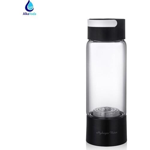 Glass Hydrogen Water Bottle Generator Portable 1800mAh Rechargeable NO WATER Filter Replacement Quality Hydrogen Ionizer Flask
