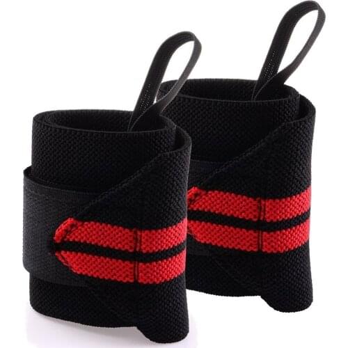 Winding pressure belt power lifting wrist Fitness bandage wristband One pair