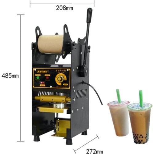 220V/110V Manual Sealer Commercial Hand Press Soy Milk Drink Milk Tea Shop Universal Sealed Cup Equipment 90/95MM Caliber 300W
