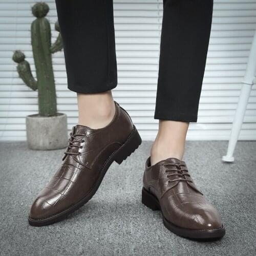 Мужские кожаные туфли SXQINR China At AliExpress