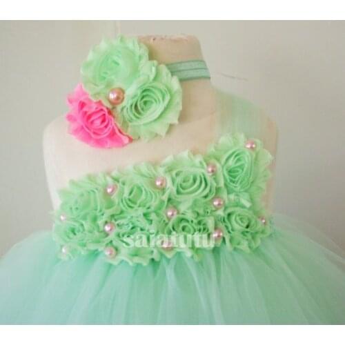New Year Christmas Princess Kid Child Girl Tutu Tulle Party Wedding Birthday Valentines Day Dresses For Girls Green Dress