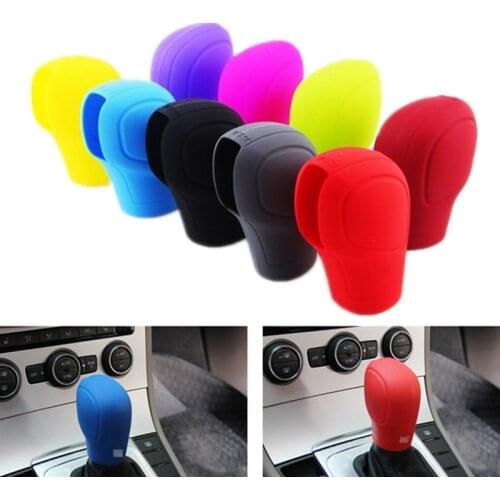 Universal Automatic Gear Shift Lever Knob Collars Silicone Case Cover For VW Toyota Audi Suzuki Kia Buick Ford Car Accessories