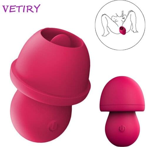 VETIRY Oral Tongue Licking Vibrator Sex Toys for Woman Vagina Clitoris Stimulator 12 Modes Nipple Massager Female Masturbator