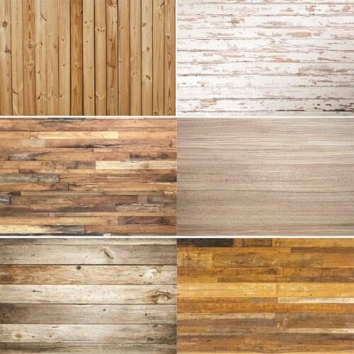 Vinyl Custom Photography Backdrops Prop Flower and wood Planks Photography Background DR20220-12