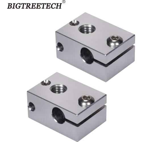 High Quality Original V6 Aluminum Heat Block for E3D V6 J-head Hotend V6 Nozzle Titan Extruder 3D Printer Parts