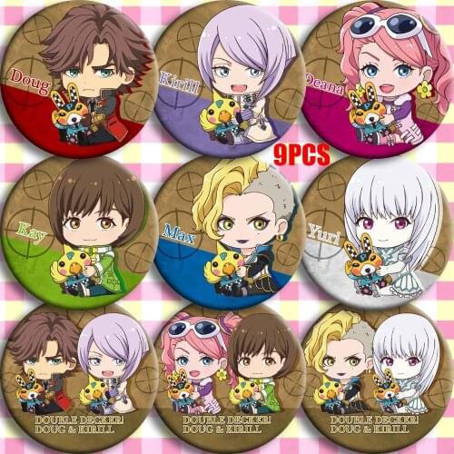 Japan Anime Double Decker! Kirill Kirill Vrubel Cosplay bedge Collection Badge For Bag Backpack Hats Button Brooch Pin Xmas Gift