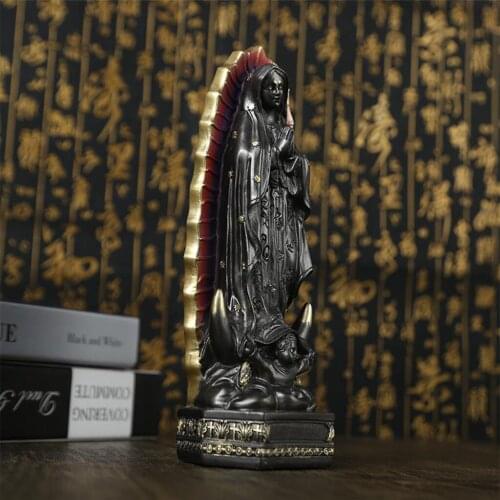 20cm Lady of Guadalupe Figure on Base, Scale Renaissance Collection, Desktop Display Home Decoration