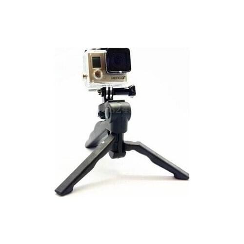 3 in 1set 1PCS Camera mini Tripod Monopod + 1PCS tripod mount adapter + 1PCS screw for Xiaomi YI GoPro Hero 5 4 3+ 3 2 1