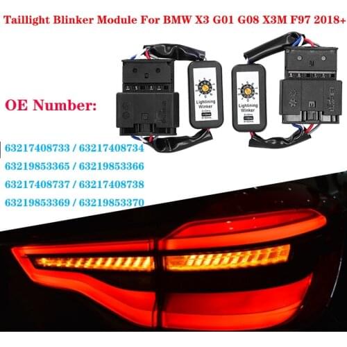 Car Dynamic Turn Signal Indicator LED Taillight Add-On Module Cable Wire Harness For BMW X3 G01 G08 X3M 2018+ Taillight Blinker