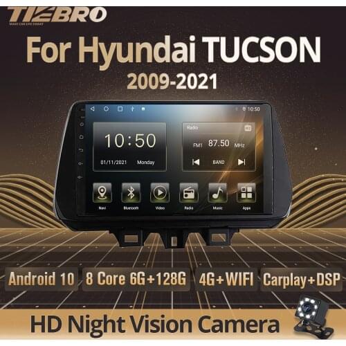 Tiebro Car Radio For Hyundai TUCSON 2019 2020 2021 GPS Navigation 2DIN Android10.0 Car Stereo Bluetooth Player Carplay Car Audio