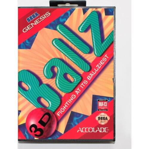 Ballz 3D with Retail Box 16bit MD Game Card For Sega Mega Drive/ Genesis