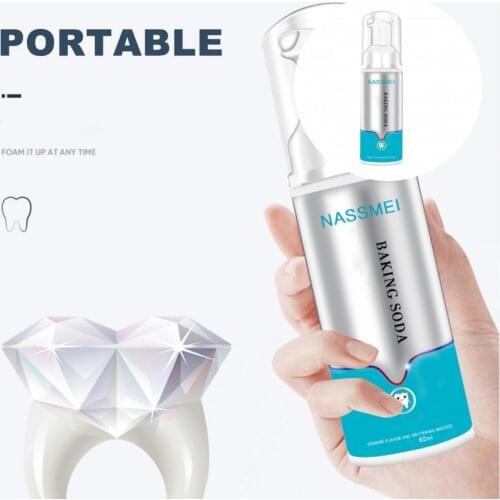 Painless Yellowish Eliminating Professional Dental Whitener Soda Foam Toothpaste for Beauty