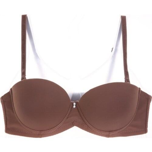 Black white color girl Push Up Bra Sexy Lingerie Women Underwear Seamless duoble cup Push Up Bra Underwire small chest top bra