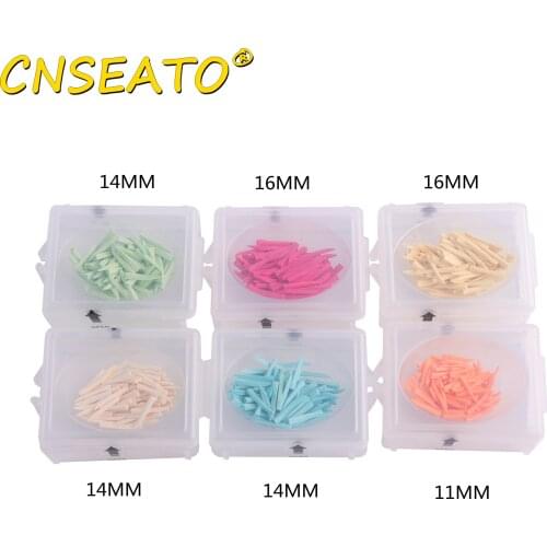 CNSEATO 100 Pcs Dental Fixing Wooden Wedges Dentistry Lab Materials Wedge Wood Restoration Interdental Composite Matrice Tool