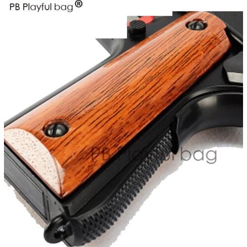 Outdoor sports cs equipment tactical hobby gel ball gun M1911 handle sheeting solid wood racing DIY modified accessories LD62