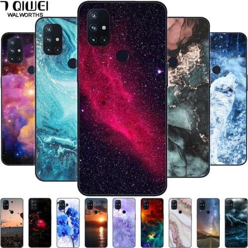 For OnePlus Nord N10 Case Black Silicone Soft Back Cover for OnePlus Nord 2 5G / N200 5G Phone Case TPU Capa 1 + Nord2 N 10