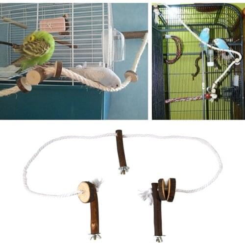 2021New Pet Bird Parrot Cockatiel Stand Frame Parakeet Cage Ladder Climbing Hammock Bird Toys Parrot Toys