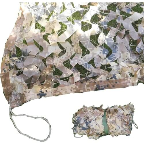 Double layer polyester fabric Desert digital camouflage net Outdoor Camping Hunting Garden Sun-shade net Customizable size