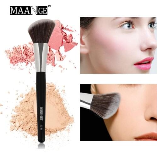 MAANGE Makeup Brushes Face Contour 1-2 PCS Angled Bronzer Easy To Carry Powder Soft Synthetic Hair Blush Make Up Brush