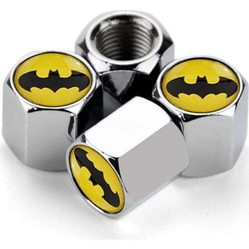 Hexagon Alloy Car Valve Caps Auto Wheel Plugs Tire Bat Rim Stem Cover For Jaguar Exterior Parts Accessories Dust Proof Valve Cap