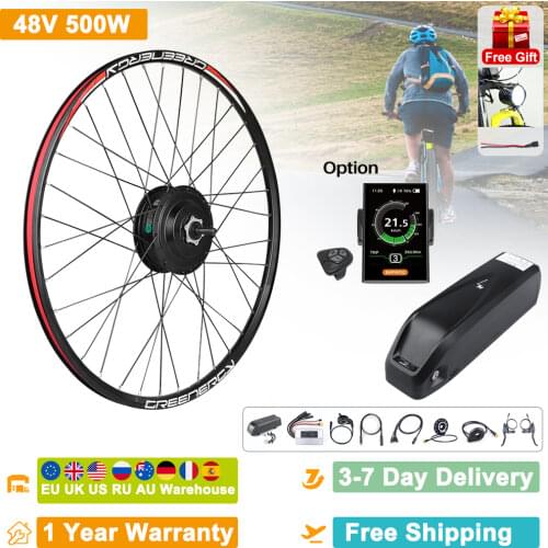 Bafang Front Hub Motor 48V 500W E-bike Conversion Kits For 20 26 27.5 28 700C Wheels Disc V Brake Electric Bicycle DIY G020.500
