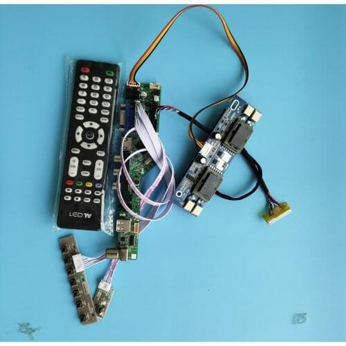 Kit for M170EG01 Controller Board Audio 1280x1024 Display 4 lamps USB 30pin Monitor Panel LVDS Remote Screen LED HDMI VGA AV TV