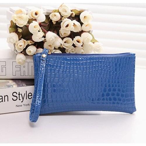 2020 Grain Long Zipper PU Leather Ladies Purse Women Clemence Wallet Embossed 3D Small Purse Female