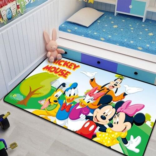 Cartoon Mickey Minnie Mouse mat cushion 80x160cm Door mat Bathroom Mat kitchen Doorway children room balcony mat Bedroom Carpet