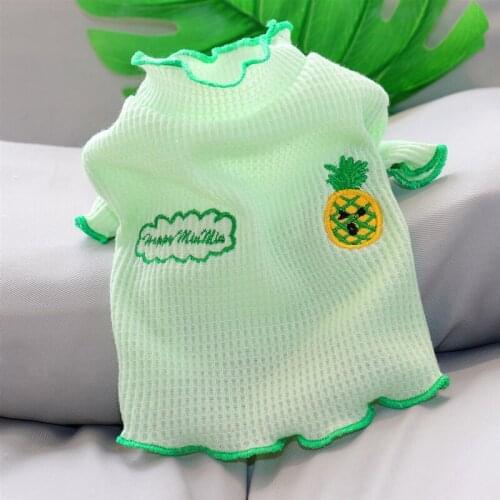 Summer Short Dog T-shirt Cat Puppy Small Dog Clothes Tee Shirt Apparel Yorkshire Pomeranian Maltese Poodle Bichon Pet Clothing