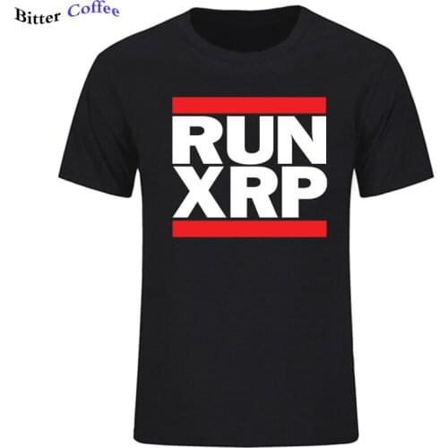 Summer NEW Runner Xrp T-Shirt Run Dmc Spoof - Cryptocurrency Bitcoin Btc Mining 2020 New Brand Men Cool O-Neck Tops on T-shirt