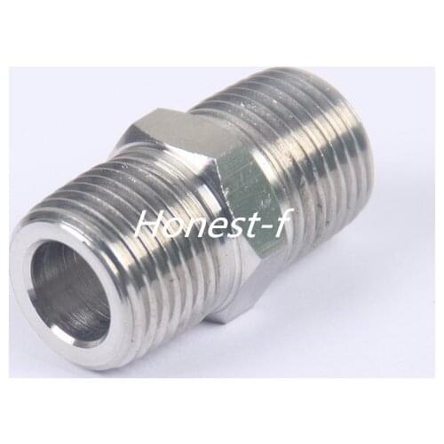 LTWFITTING Class 3000 Stainless Steel 316 Pipe Hex Nipple Fitting 1/2" Male NPT Air Fuel Water