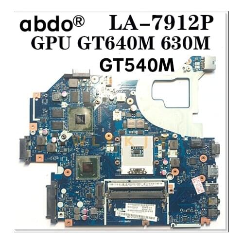 Q5WVH LA-7912P ForACER V3-571G E1-571G V3-531G notebook motherboard NBY1X11001 NBRZP11001 GPU GT630 640 100% tested and free CPU