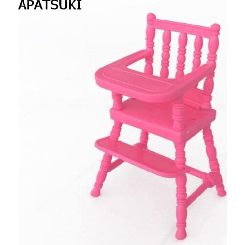 Mini Doll Accessories Plastic Dinning Chair for Kelly Doll 1/12 for Kids Play House Doll House Fashion Toys Christmas Gift