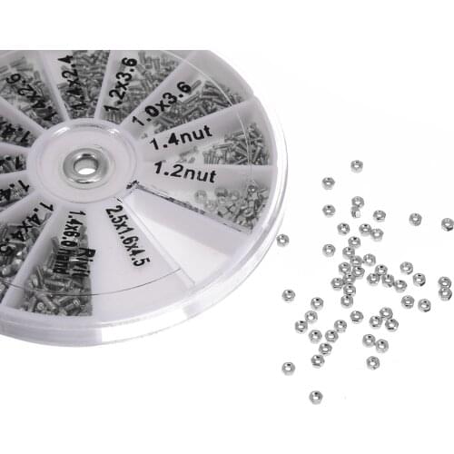 600Pcs Screws Nuts Repair Kits 12 Kinds Stainless Steel Tiny Hex Assortment Kit + Screwdriver For Glasses Sunglass