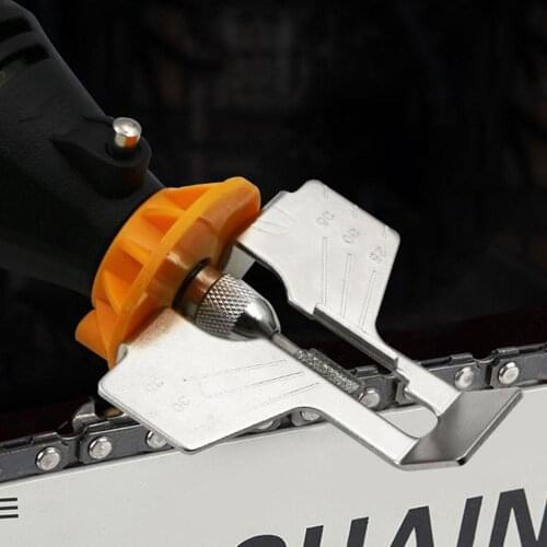 New Chainsaw Sharpening Kit Electric Grinder Sharpening Attachment Set Rotary Drill Polishing Tool Accessories Chains Saw S5E8