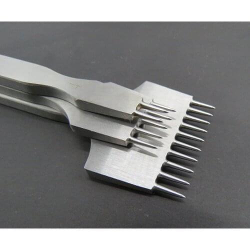 Leather punching carving art tool set round cut diy handmade leather punching tool European cut method cut oblique flat cut