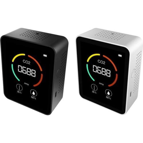 Three-in-One Desktop CO2 Monitor Temperature And Humidity Sensor Tester Indoor Air Quality Carbon Dioxide Detector Real-Time