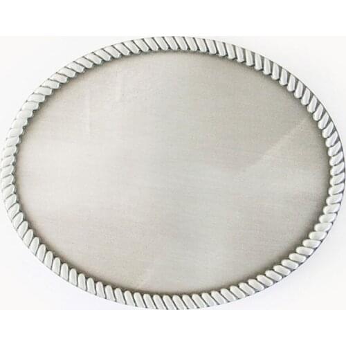 New Western Rope Top Classic Vintage Oval Blank Custom Belt Buckle also Stock in US