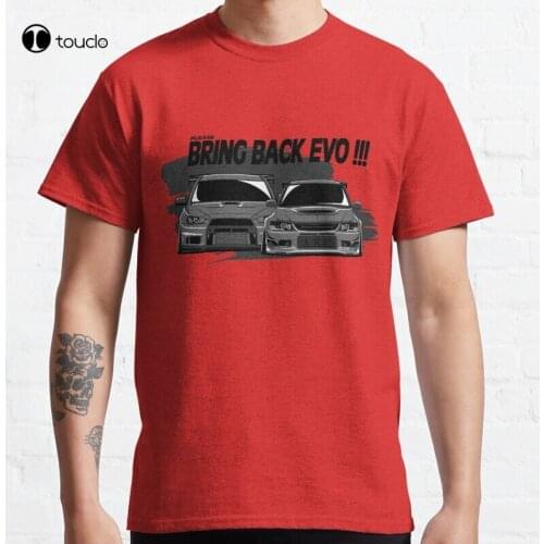 Please Bring Back Evo Car Jdm Mitsubishi Classic T-Shirt Cotton Tee Shirt