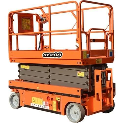 Qiyun Official Hydraulic electric self propelled scissor lift for indoor or outdoor work with CE ISO