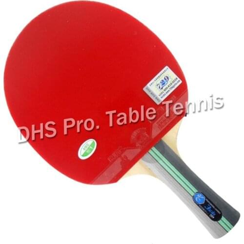RITC 729 3-star 3star 3 star pips-in table tennis pingpong racket + a bat case Shakehand long handle FL