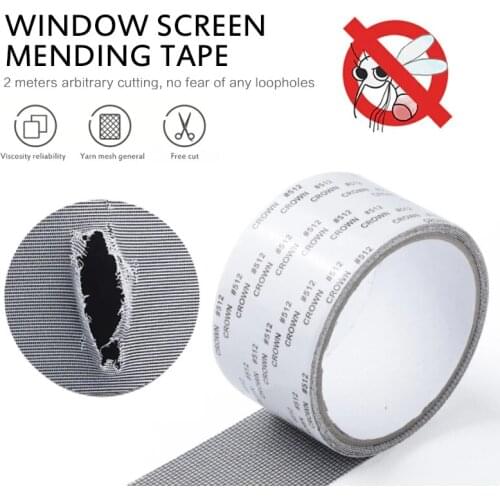 Window Net Anti-mosquito Mesh Sticky Wires Patch Repair Tape Summer Screen Window Door Mosquito Netting Patch Repair Broken Hole