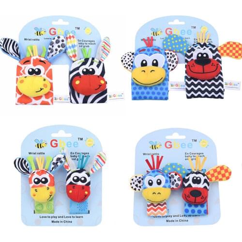 Stuffed Animal Rattle Socks Baby Rattle Toys Newborn Make Noise Development Sensory Toys Baby Wrist Rattle Baby Toys 0 12 Months
