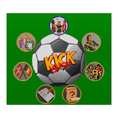 Kick Off NTSC Version 16 Bit 46 Pin Big Gray Game Card For USA Game Players