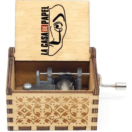 The House of Paper La Casa De Papel Bella Ciao music theme Party present Musical music box Hand Crank gift for kids TV fans