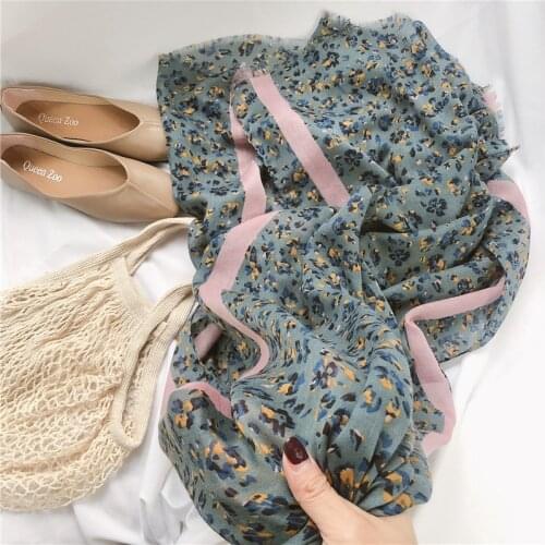 2021 Women Autumn Brand Viscose Shawl Spain Polka Floral Striped Fringe Scarf Wrap Pashmina Snood Bufandas Muslim Hijab 180*90cm