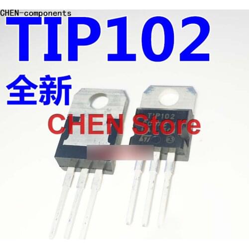 10pcs TIP102 TO-220 NPN/PNP Darlington tube brand new genuine