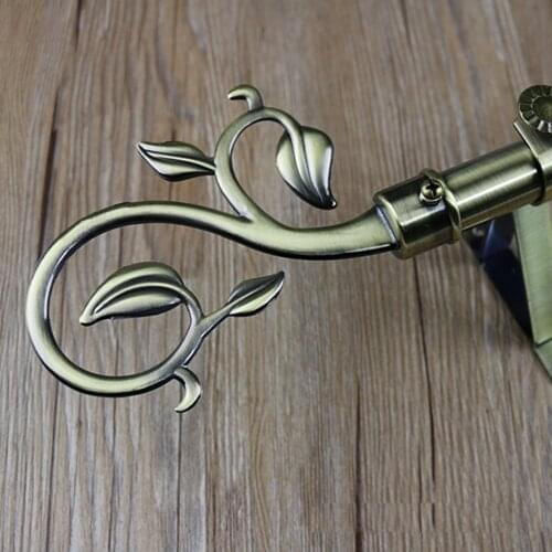2pcs Inner Dia. 22mm Vintage Retro Curtain Drapery Rail Pole Finials
